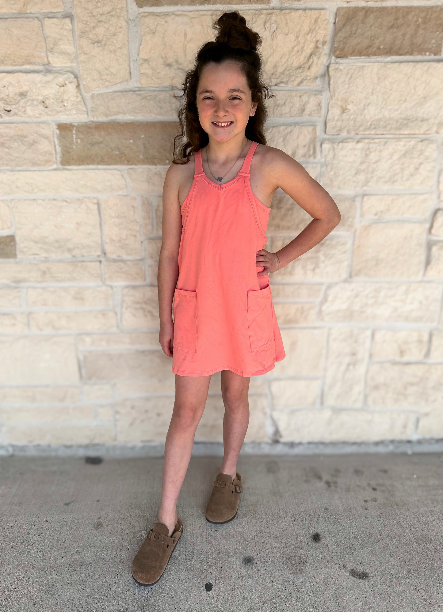 Good Girl Peach Shortie Dress