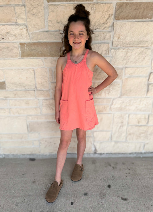 Good Girl Peach Shortie Dress