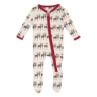 Kickee Pant Natural Rudolph Coverall