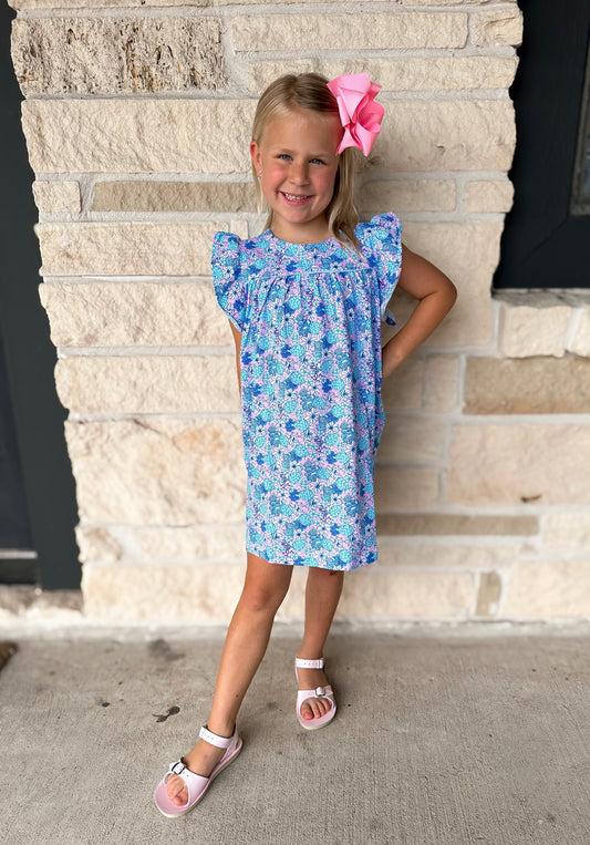 The Oaks Turtley Cute Flutter Sleeve Dress