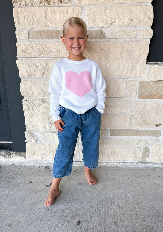 Mud Pie Heart Knit Sweater