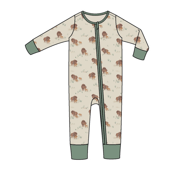 Angel Dear Bison Family Playsuit