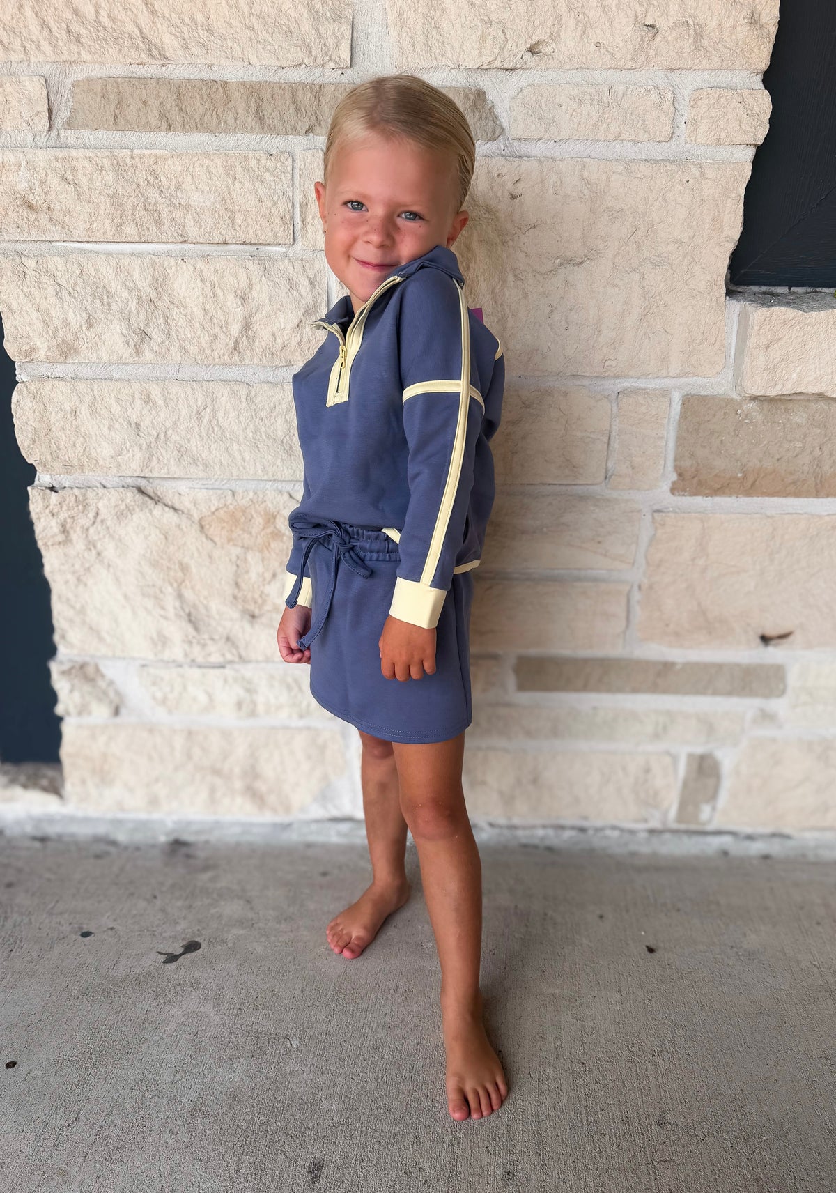 Banana Split Indigo Skort Set