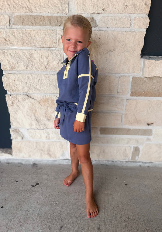 Banana Split Indigo Skort Set