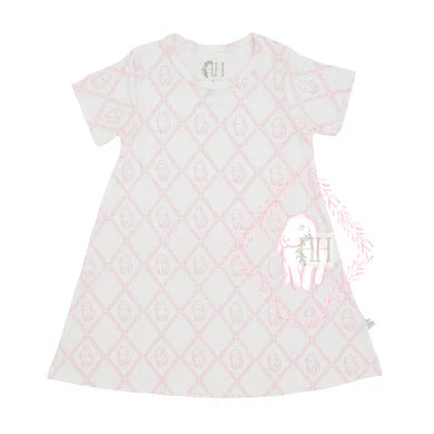 Hamner Hill Pink Dainty Bunny Dress