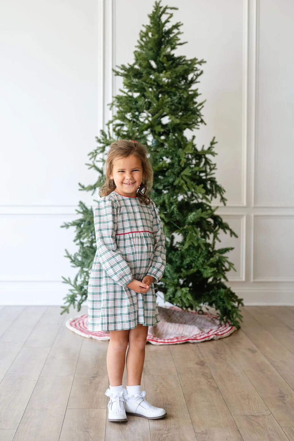 Ruth & Ralph Holiday Fields Plaid Dress