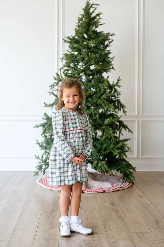 Ruth & Ralph Holiday Fields Plaid Dress
