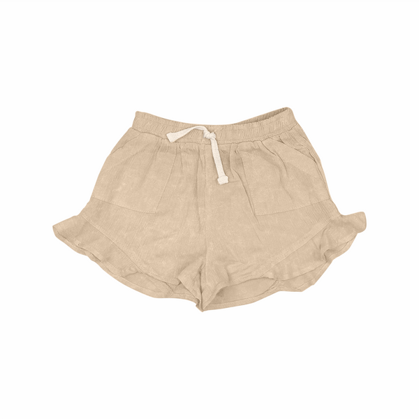 Tiny Whales Wheat Butterfly Shorts