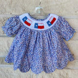 Poppy Kids Smocked Texas Bloomer Set