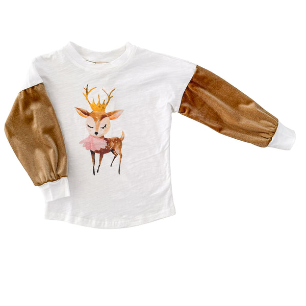 Rockin Royalty Frilly Fawn Tee