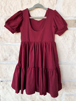 Ollie Jay Wine Puff Dress