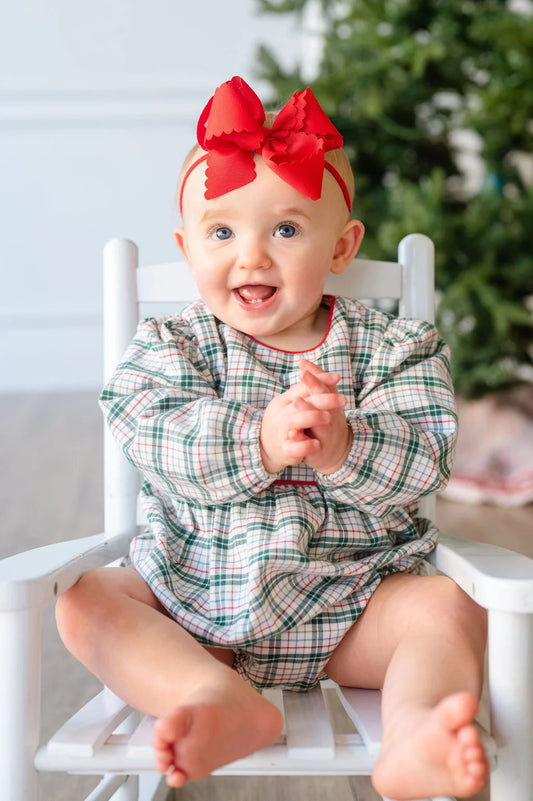 Ruth & Ralph Holiday Fields Plaid Bubble
