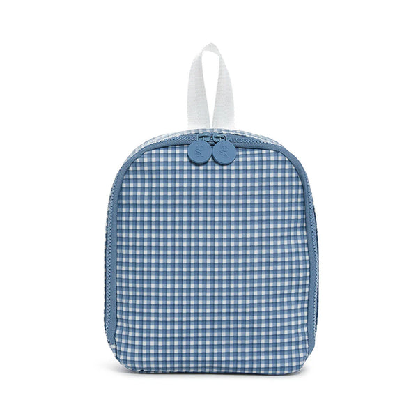 TRVL Indigo Rodeo Check Bring It Lunch Bag