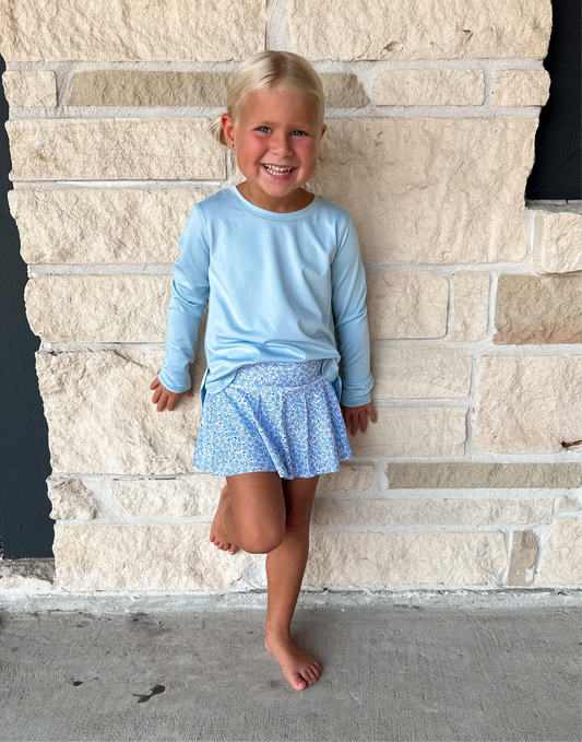 Honesty Mini Blue Floral Short