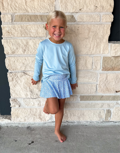 Honesty Mini Blue Floral Short