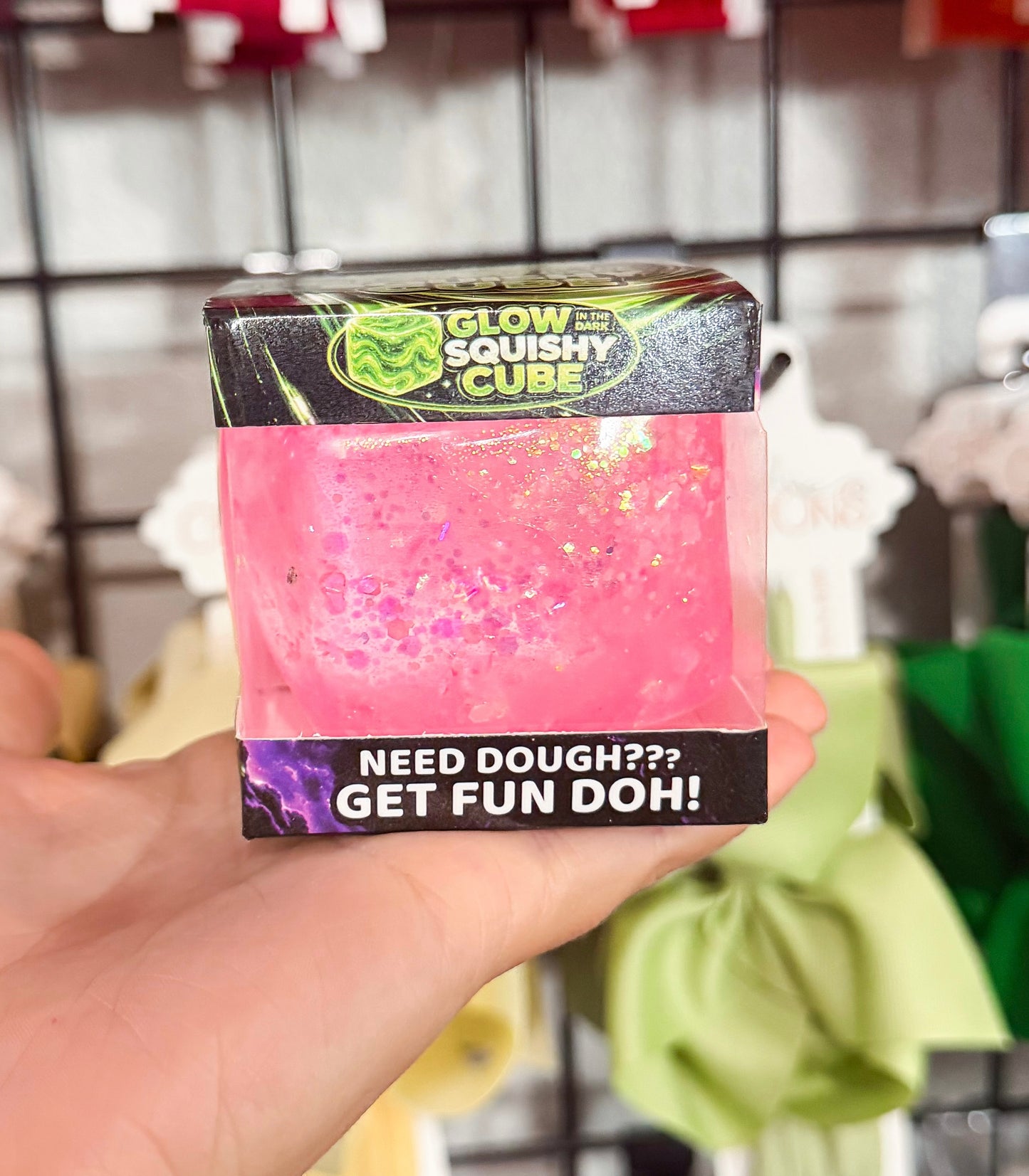 Glow In the Dark Squishy Cube