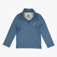 Velvet Fawn Beau Quarter Zip Lake Blue