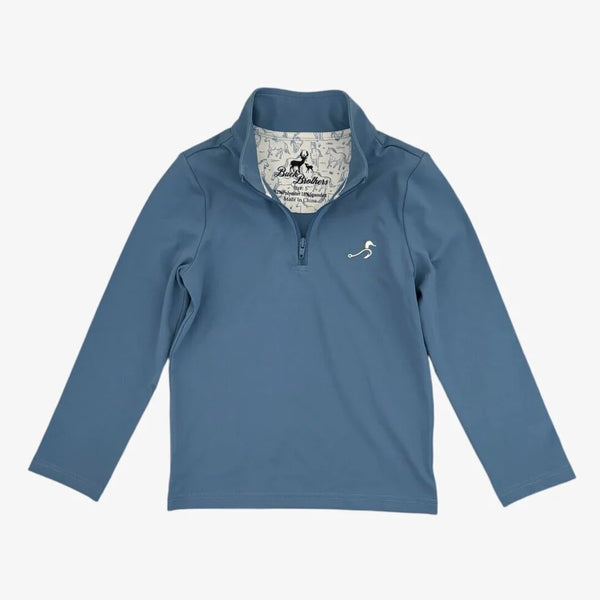 Velvet Fawn Beau Quarter Zip Lake Blue
