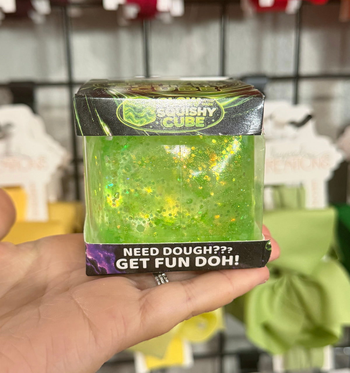 Glow In the Dark Squishy Cube