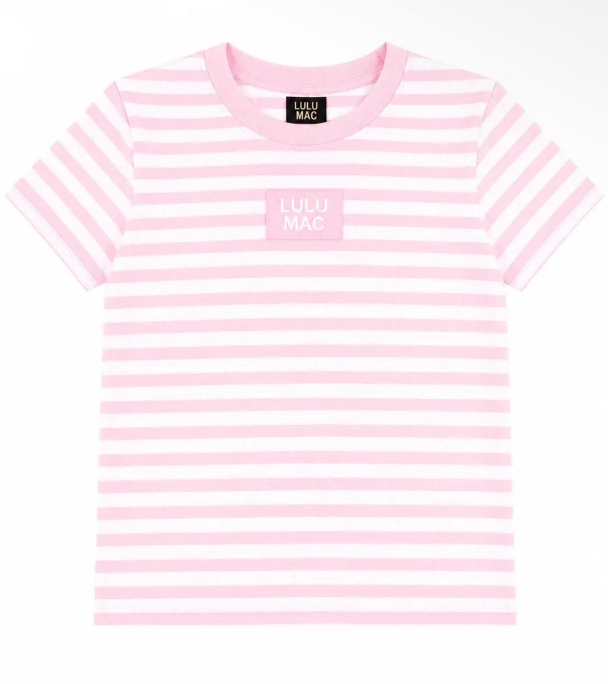 Lulu Mac Light Pink Stripe Baby Doll Tee