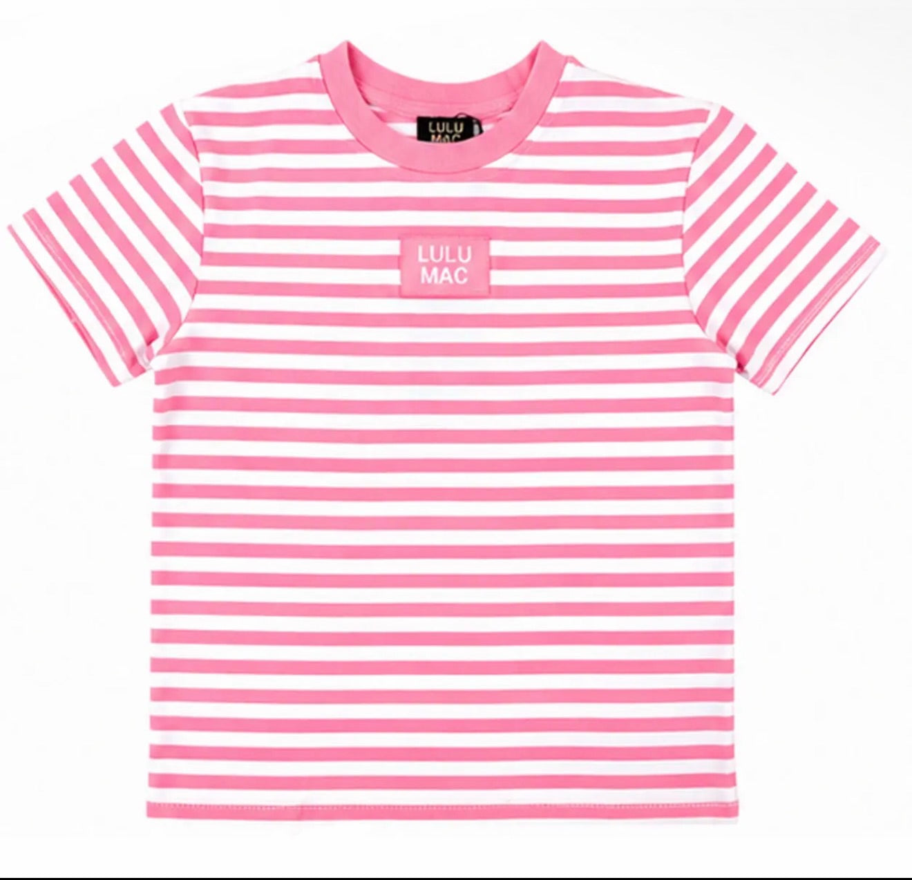 Lulu Mac Bubblegum Stripe Baby Doll Tee
