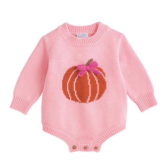 Mud Pie Pink Pumpkin Sweater Bubble