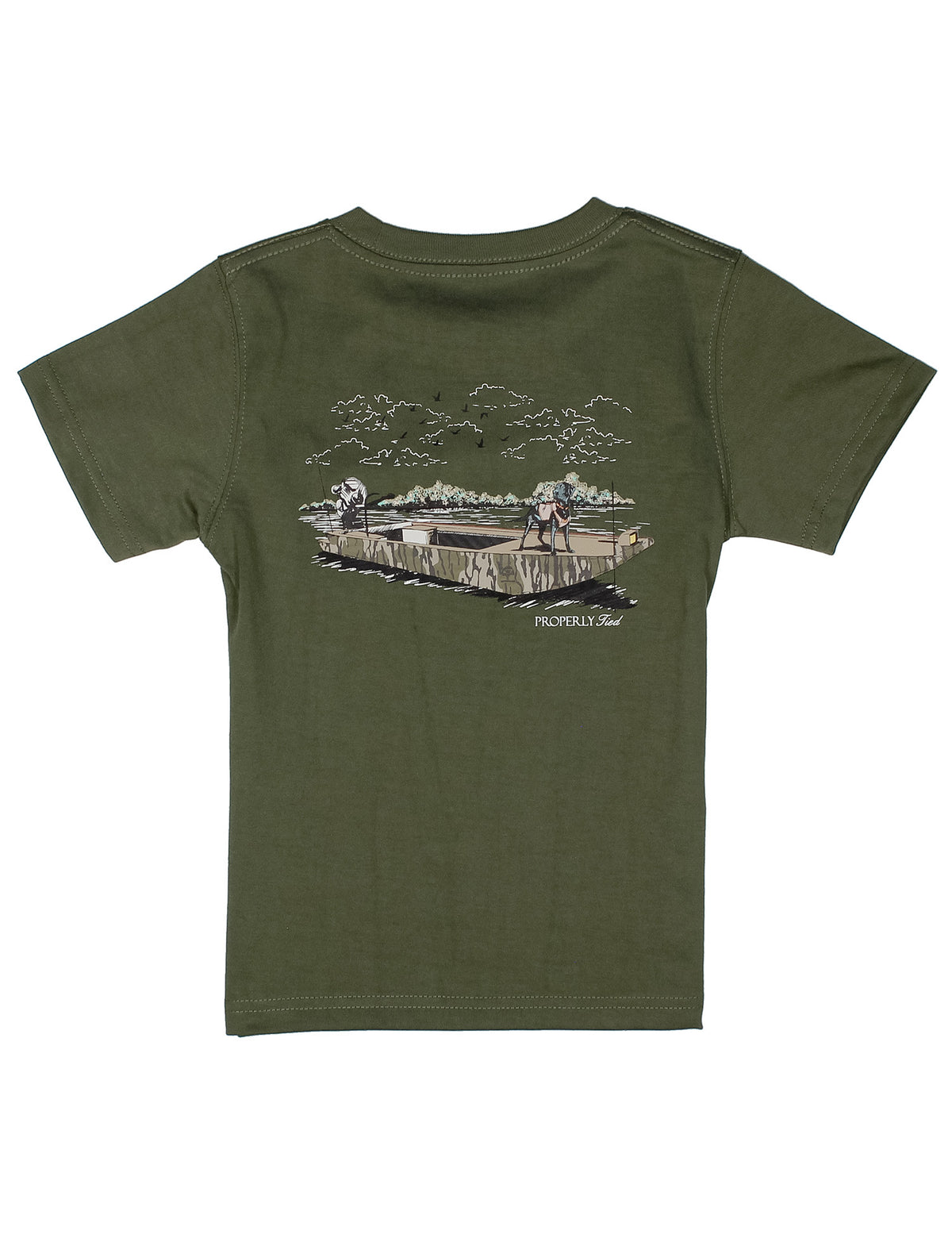 Properly Tied Mossy Oak Boat Ride SS Tee