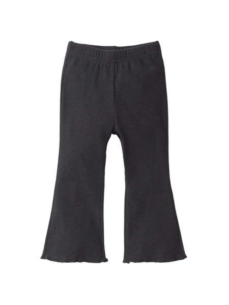 Little Bipsy Ribbed Flair Pant - Black