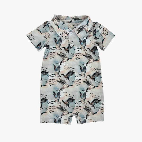 Velvet Fawn Mallard Sky Performance Romper