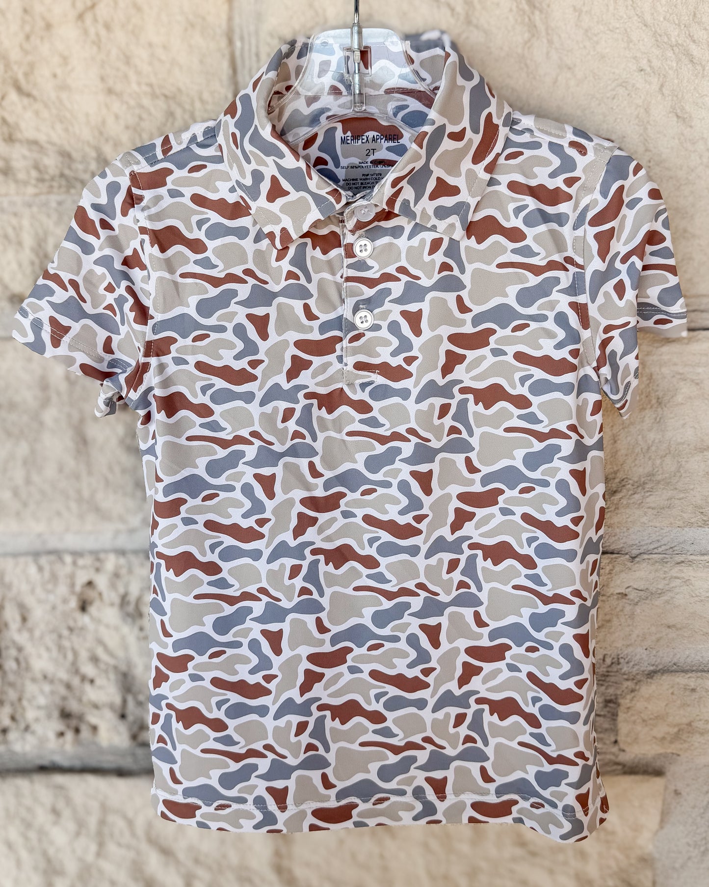 Meripex Woodland Camo Performance Polo