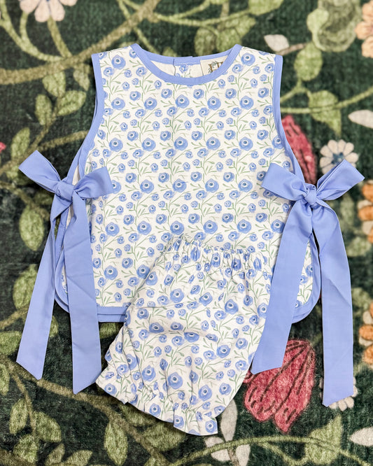 Hamner Hill Purple Poppy side Tie Bloomer Set