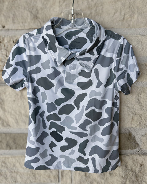 Meripex Grey Duck Camo Polo