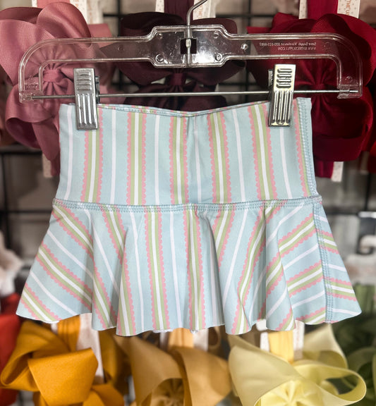 Honesty Blue & Pink Stripe Skirt