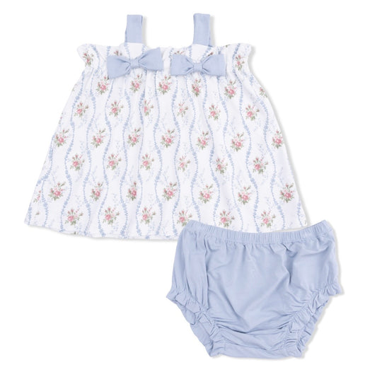 Angel Dear Heirloom Rose Stripe Bloomer Set