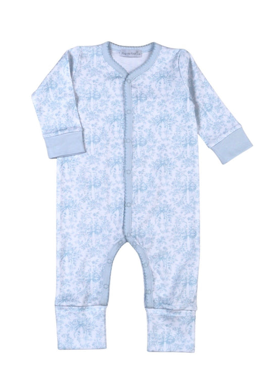 Baby Loren Sisi Blue Toile Playsuit