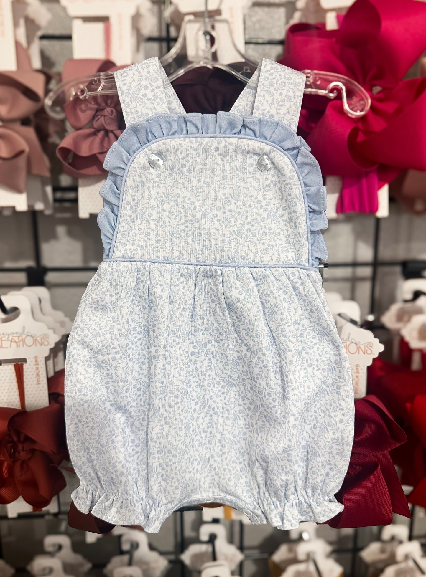 Baby Loren Blue Ivy Floral Sunsuit