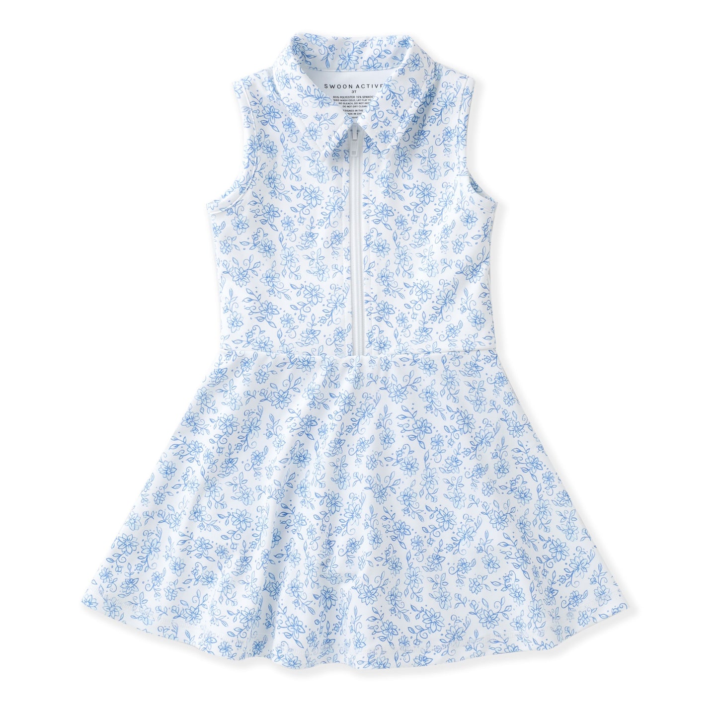 Swoon Baby Chintz Blue Floral Club Dress