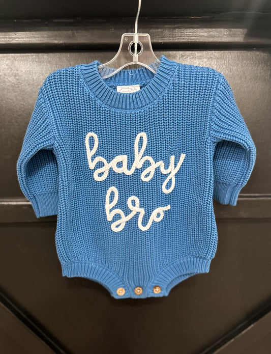 Mud Pie Baby Bro Sweater Bubble