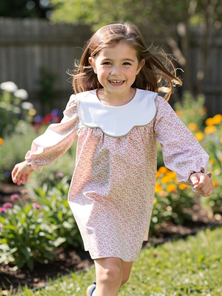 Baby Loren Melody Scalop Collar Dress