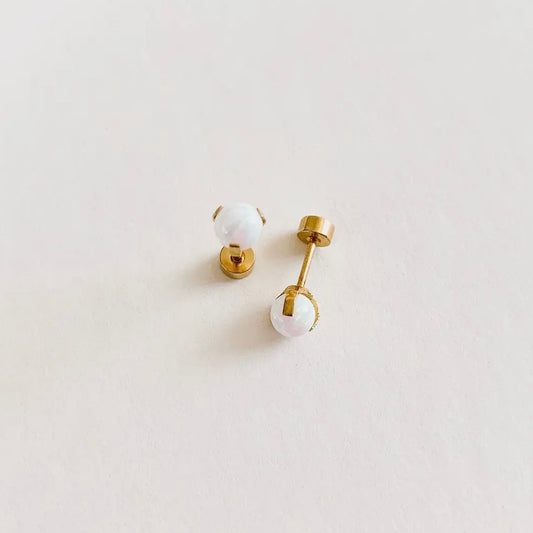 Pip Pop Post Opal Studs