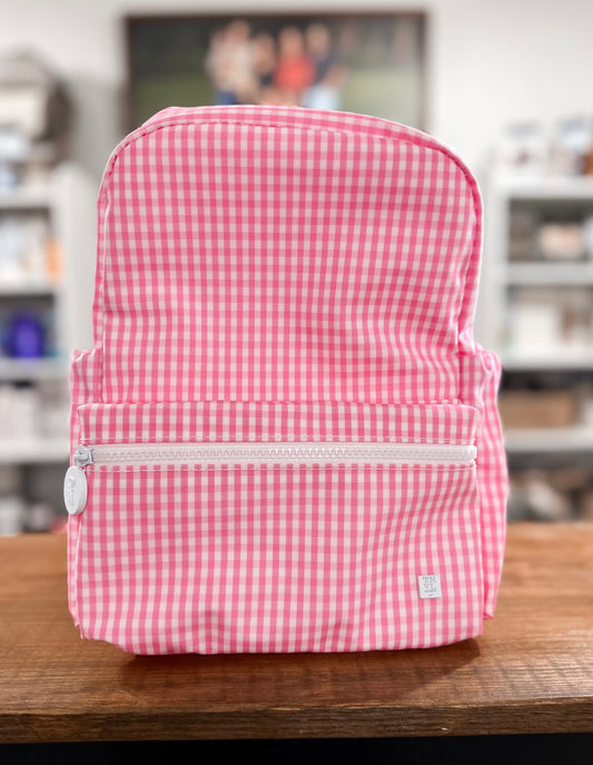 TRVL Pink Gingham Mini Backer