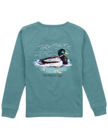 Properly Tied Swimming Mallard LS Tee