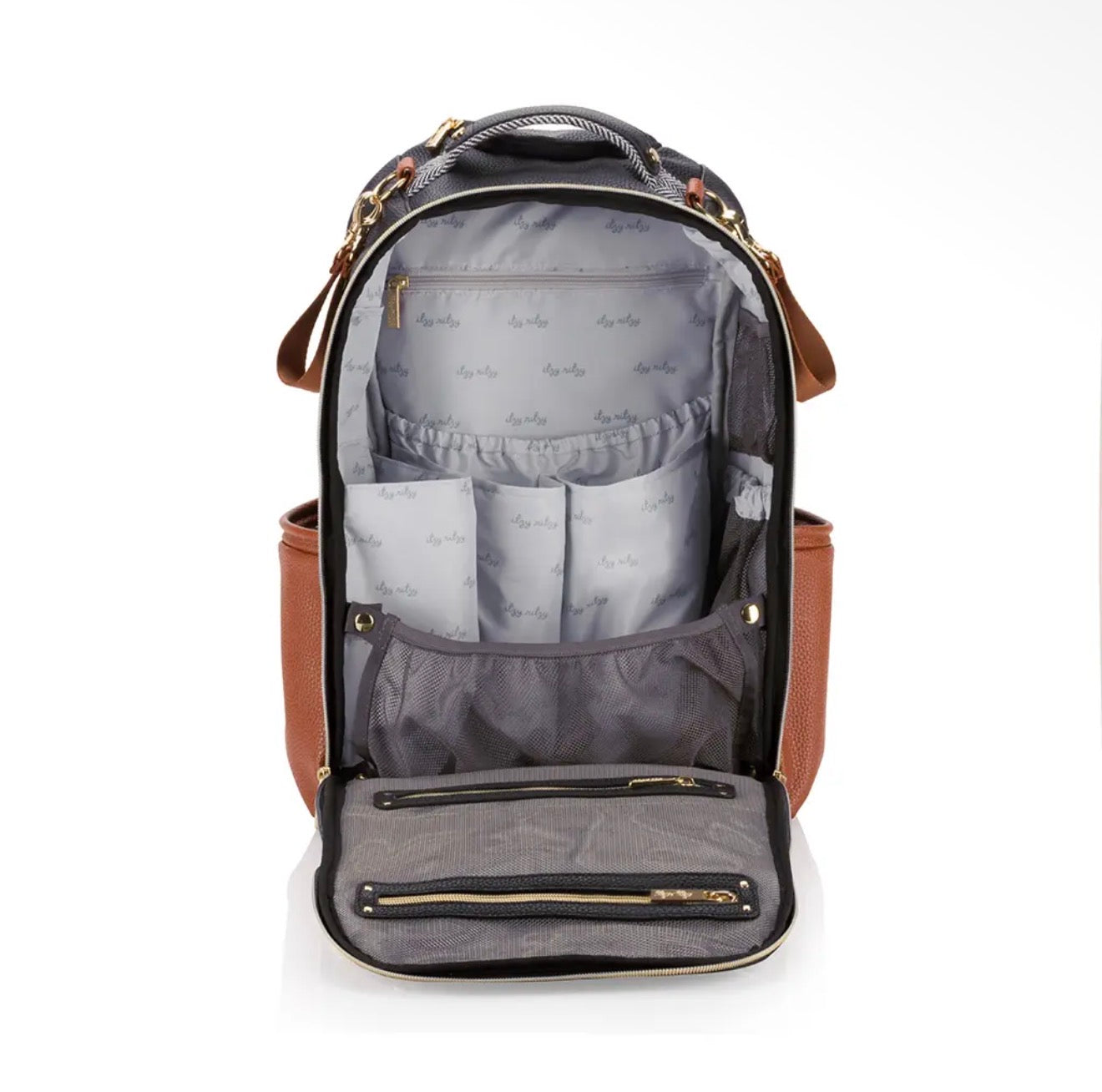 Itzy Ritzy Coffee + Cream Boss Diaper Bag Plus