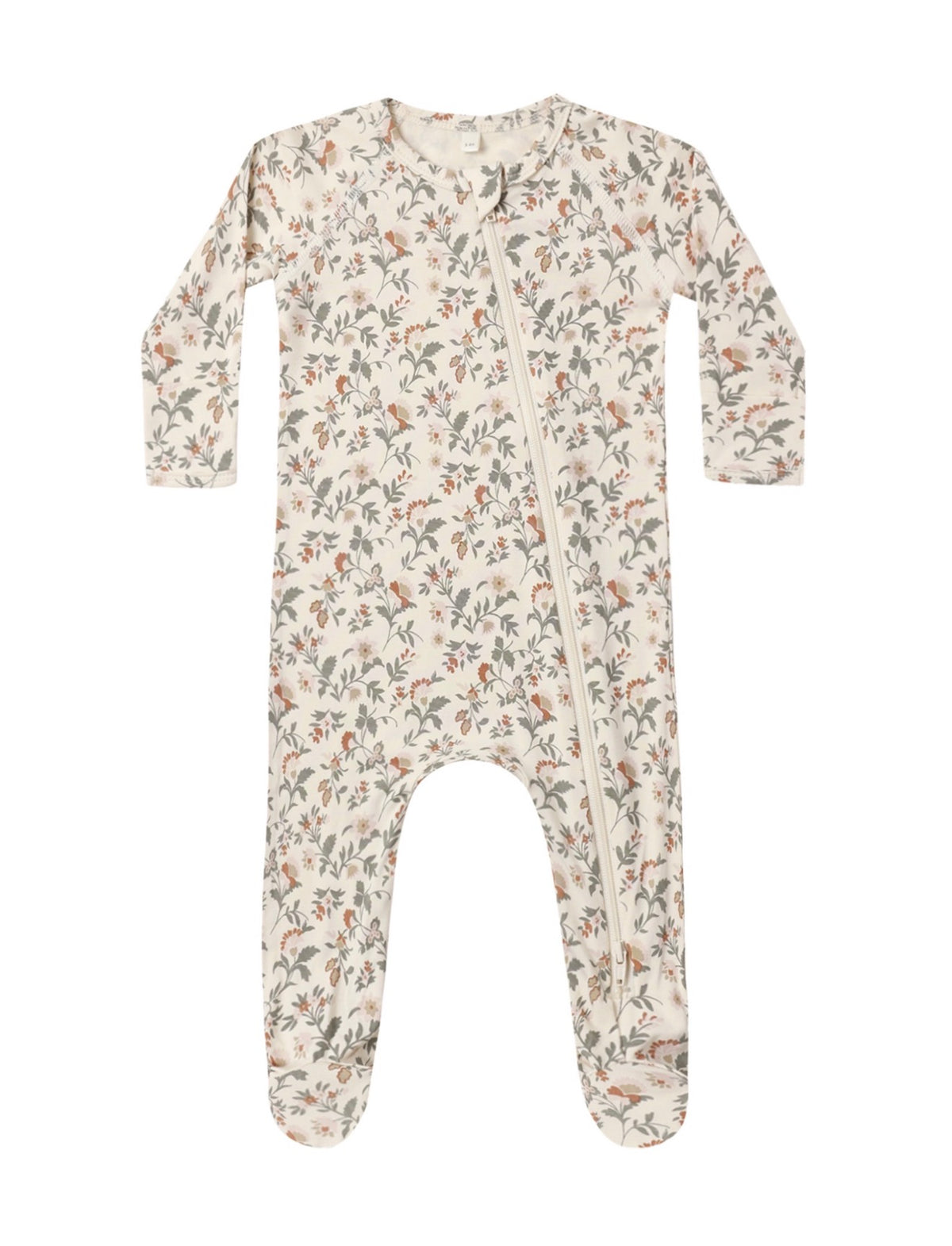 Quincy Mae Holiday Floral Footie