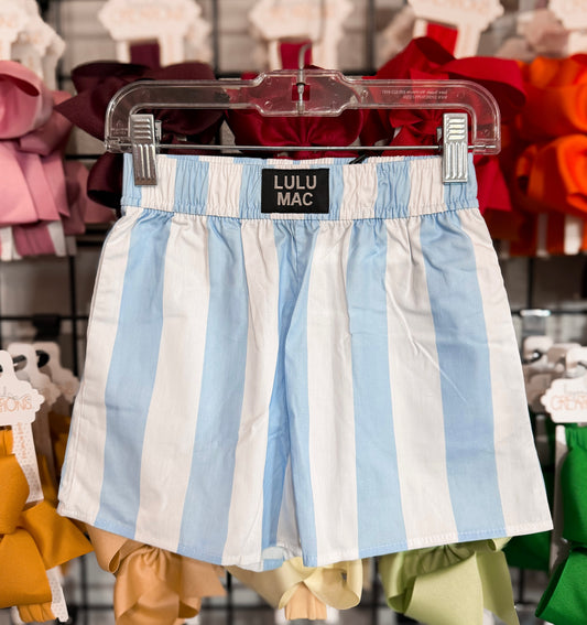 Lulu Mac Light Blue Stripe Short