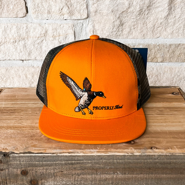 Properly Tied Mallard Flight Trucker Hat