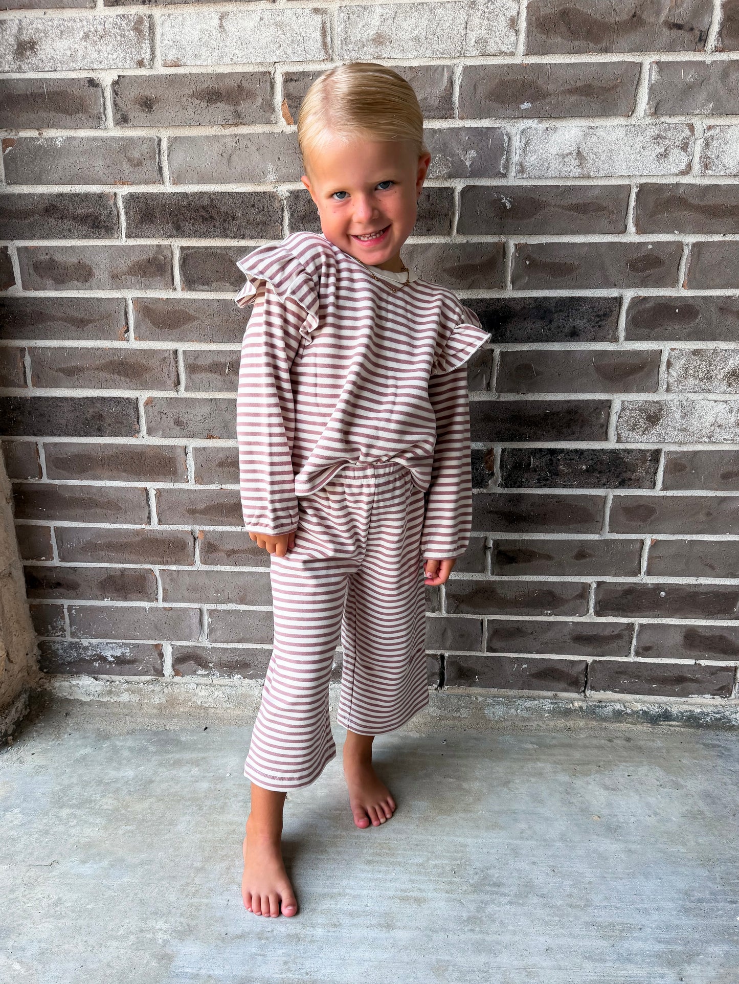 Quincy Mae Mulberry Stripe Set