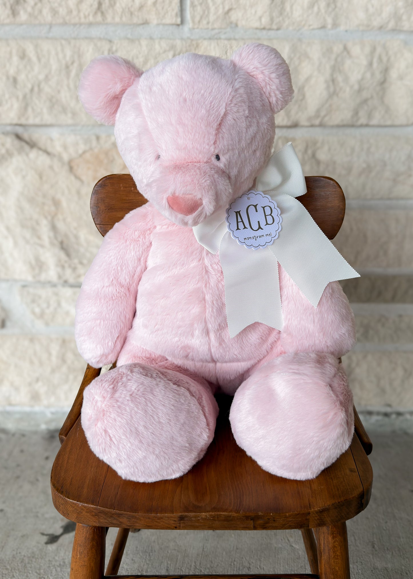 Mud Pie Pink Bear Plush PAL