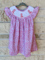 Poppy Kids Smocked Floral Boots Dress