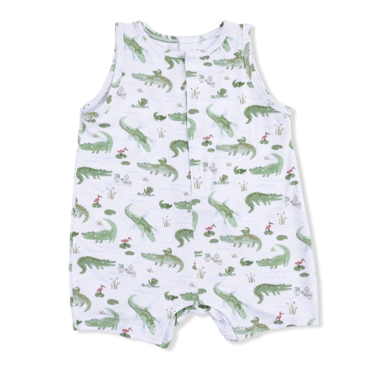 Angel Dear Alligators Shortie Romper